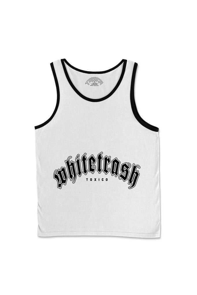 Whitetrash Tank-Toxico-Dark Fashion Clothing