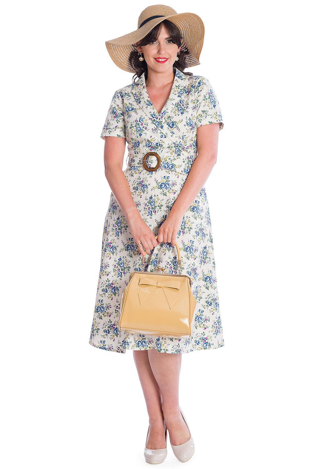 Wild Flower Fit & Flare Dress-Banned-Dark Fashion Clothing