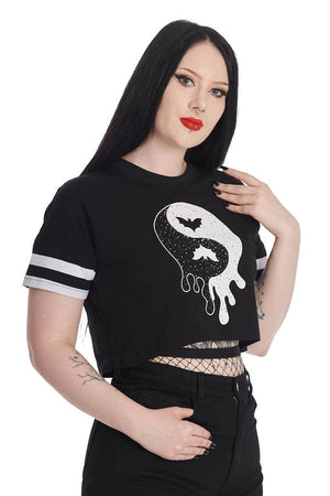 Yin Yang Master Cropped Top-Banned-Dark Fashion Clothing