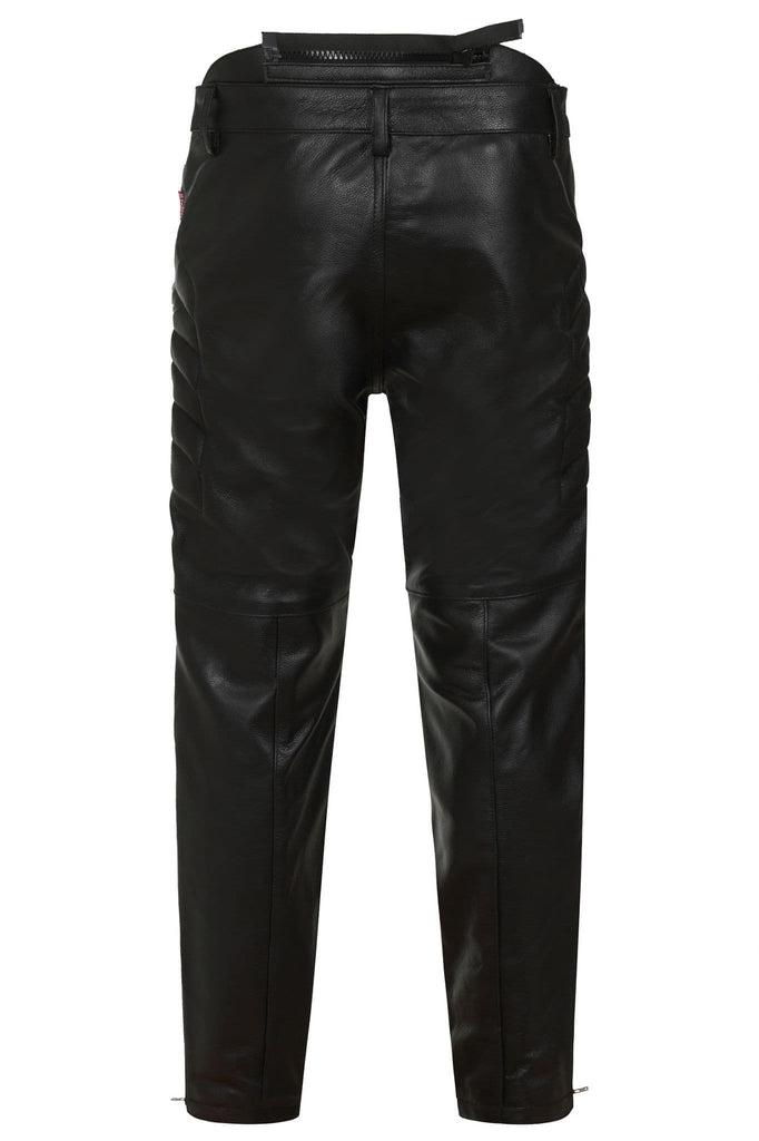 Zolder Motorbike Trousers - CE Armoured-Skintan Leather-Dark Fashion Clothing