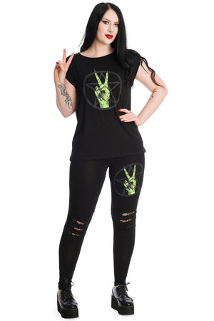 Zombie Hand Leggings-Banned-Dark Fashion Clothing