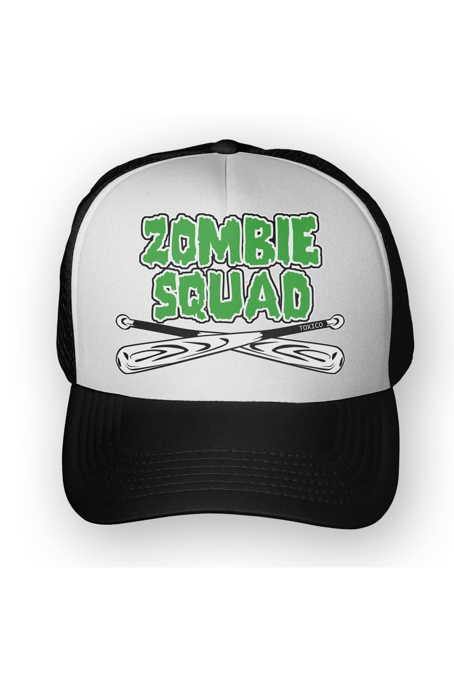 Zombie Squad Trucker Hat - Unisex-Toxico-Dark Fashion Clothing