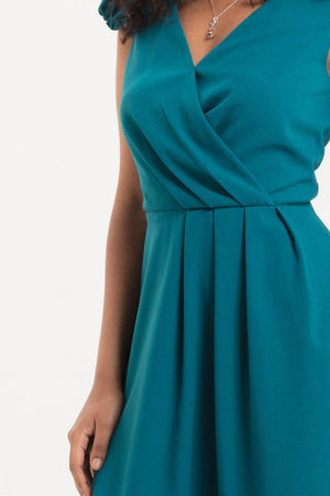 Alexa Blue Dress-Voodoo Vixen-Dark Fashion Clothing