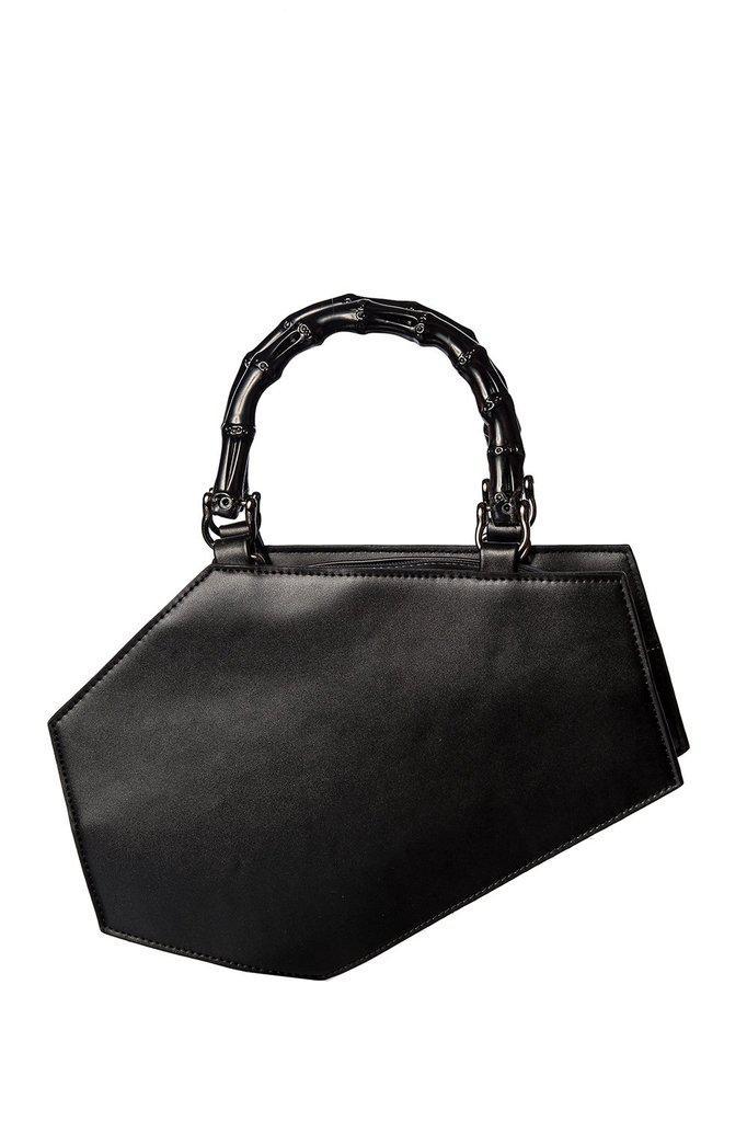 Amaranth Emboss Coffin Bag-Banned-Dark Fashion Clothing