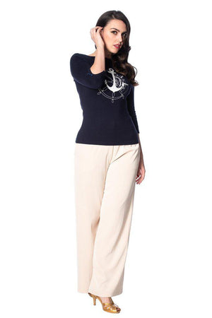 Anchors Away Jumper-Banned-Dark Fashion Clothing