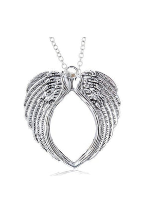 Angel Wings Large Pendant and Necklace - Khloe-Dr Faust-Dark Fashion Clothing
