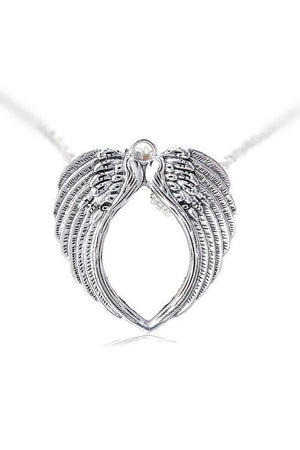 Angel Wings Large Pendant and Necklace - Khloe-Dr Faust-Dark Fashion Clothing