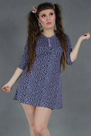 Animal Nature Leopard Mini Dress-Jawbreaker-Dark Fashion Clothing