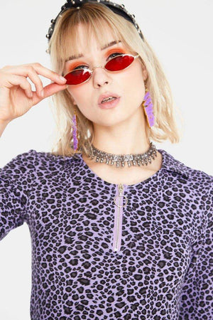Animal Nature Leopard Mini Dress-Jawbreaker-Dark Fashion Clothing