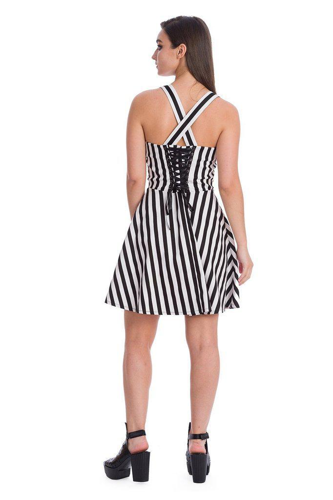 Anti - Summer Stripe Dress-Banned-Dark Fashion Clothing