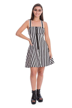 Anti - Summer Stripe Dress-Banned-Dark Fashion Clothing