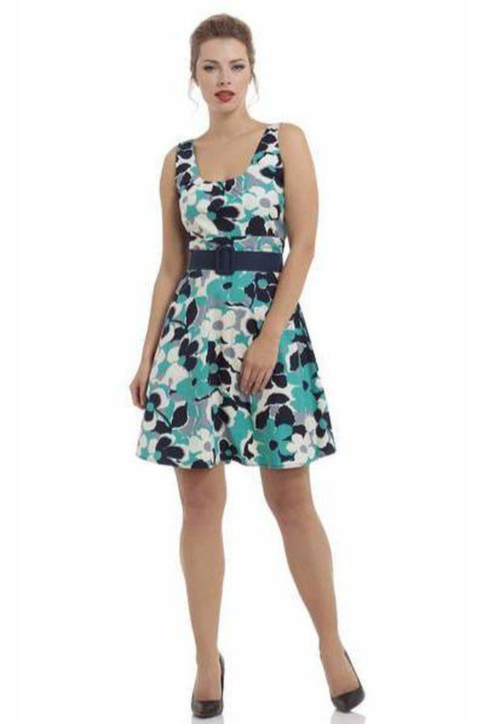 Arisa Belted Summer Dress-Voodoo Vixen-Dark Fashion Clothing