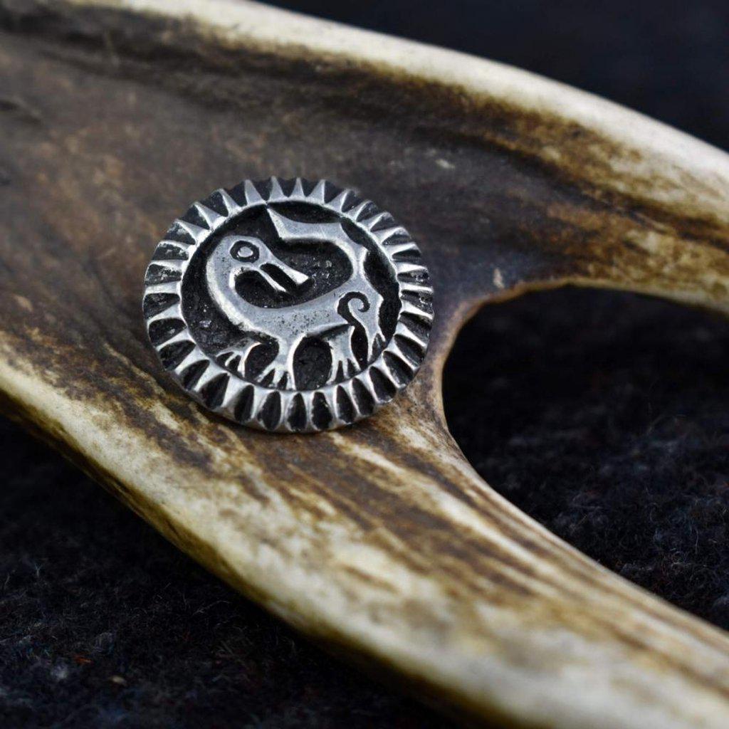 Asgard Backwards Looking Beast Small Brooch-Asgard-Dark Fashion Clothing