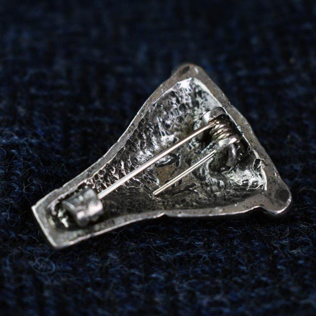 Asgard Bear Headed Brooch - Pair-Asgard-Dark Fashion Clothing