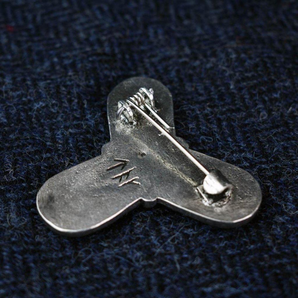 Asgard Borre Style Trefoil Brooch-Asgard-Dark Fashion Clothing