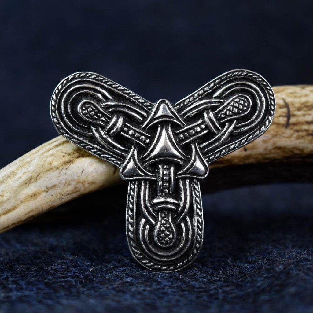 Asgard Borre Style Trefoil Brooch-Asgard-Dark Fashion Clothing