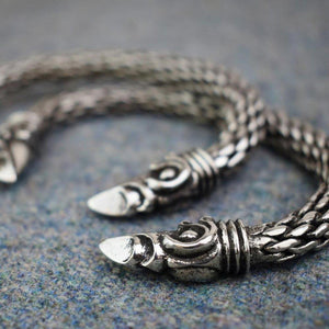 Asgard Chunky Odin's Raven Bracelet #2-Asgard-Dark Fashion Clothing