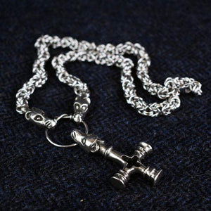 Asgard Dragon Hammer Pendant on Dragon Chain-Asgard-Dark Fashion Clothing