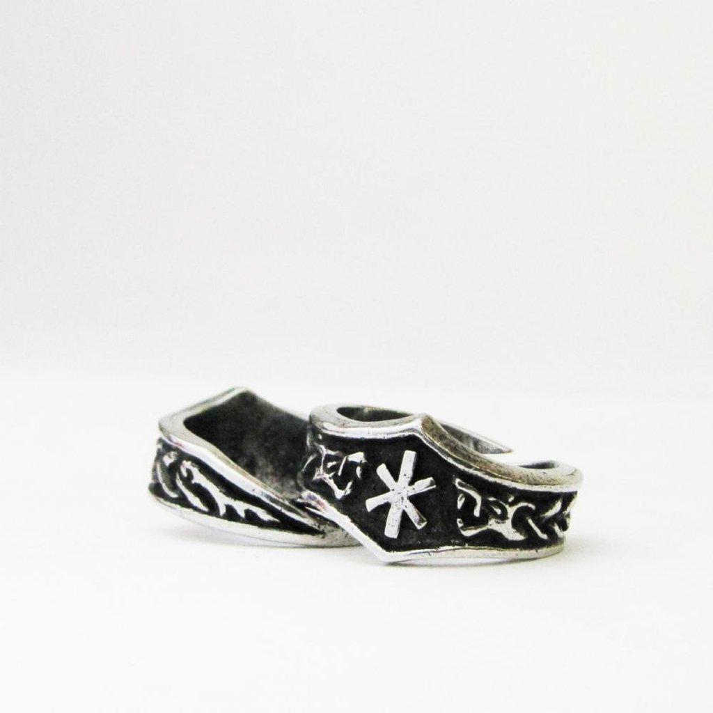 Asgard Jera Letter J Rune Ring - Adjustable-Asgard-Dark Fashion Clothing