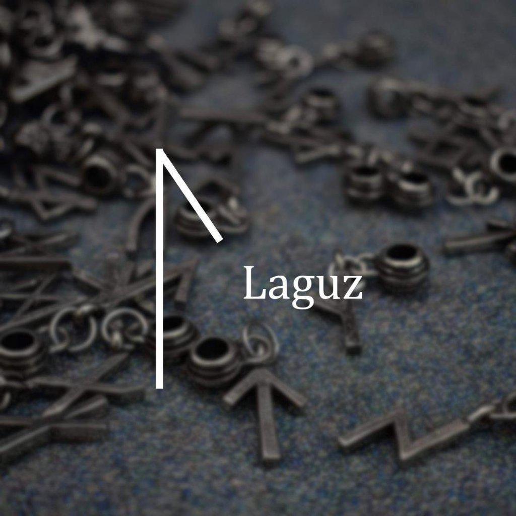 Asgard Laguz Rune Pendant-Asgard-Dark Fashion Clothing