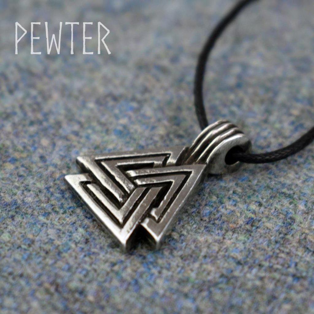 Asgard Large Valknut Pendant-Asgard-Dark Fashion Clothing