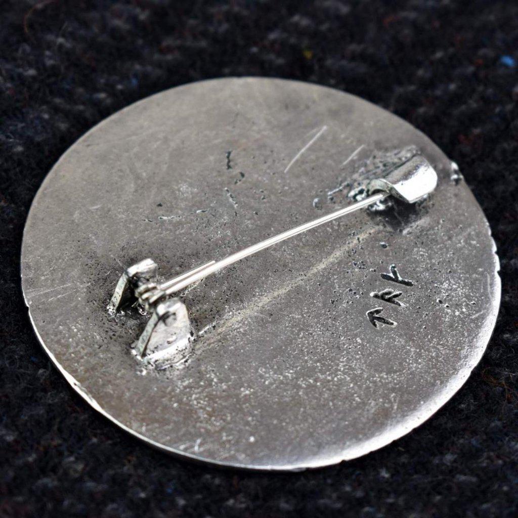 Asgard Large York Disc Brooch-Asgard-Dark Fashion Clothing