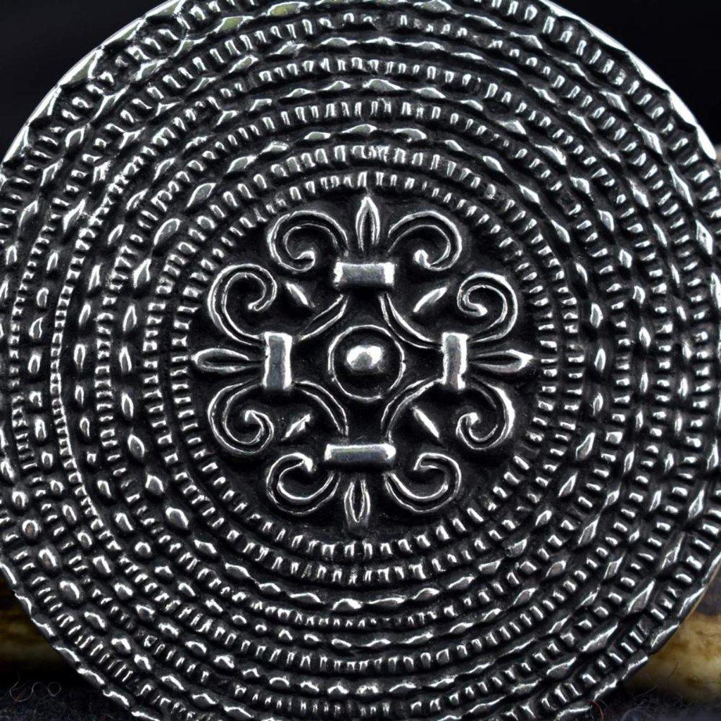 Asgard Large York Disc Brooch-Asgard-Dark Fashion Clothing