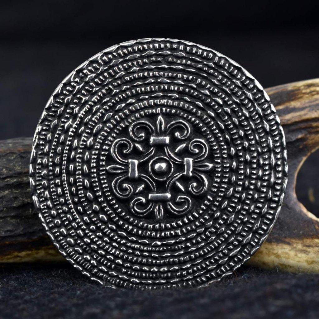 Asgard Large York Disc Brooch-Asgard-Dark Fashion Clothing