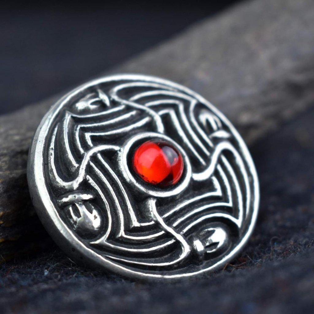 Asgard Lofotr Disc Brooch – Various Colours-Asgard-Dark Fashion Clothing