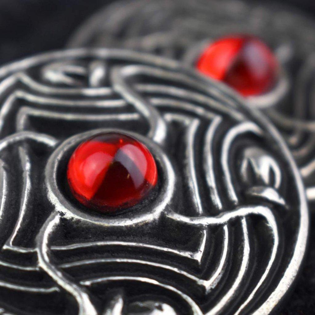 Asgard Lofotr Disc Brooch – Various Colours-Asgard-Dark Fashion Clothing