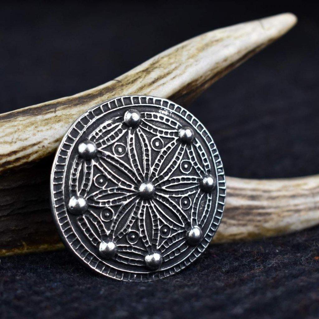 Asgard Medium York Disc Brooch-Asgard-Dark Fashion Clothing