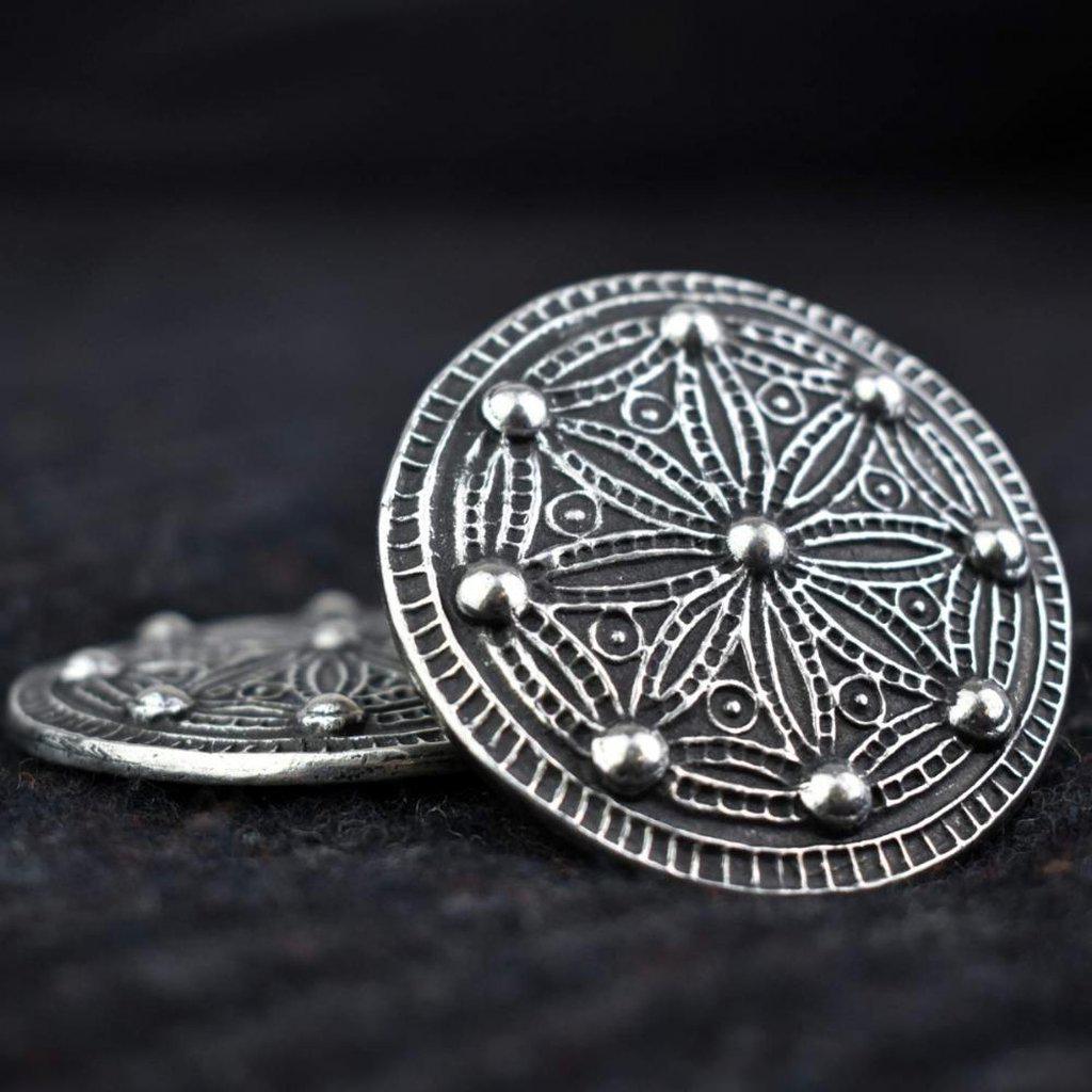 Asgard Medium York Disc Brooch-Asgard-Dark Fashion Clothing
