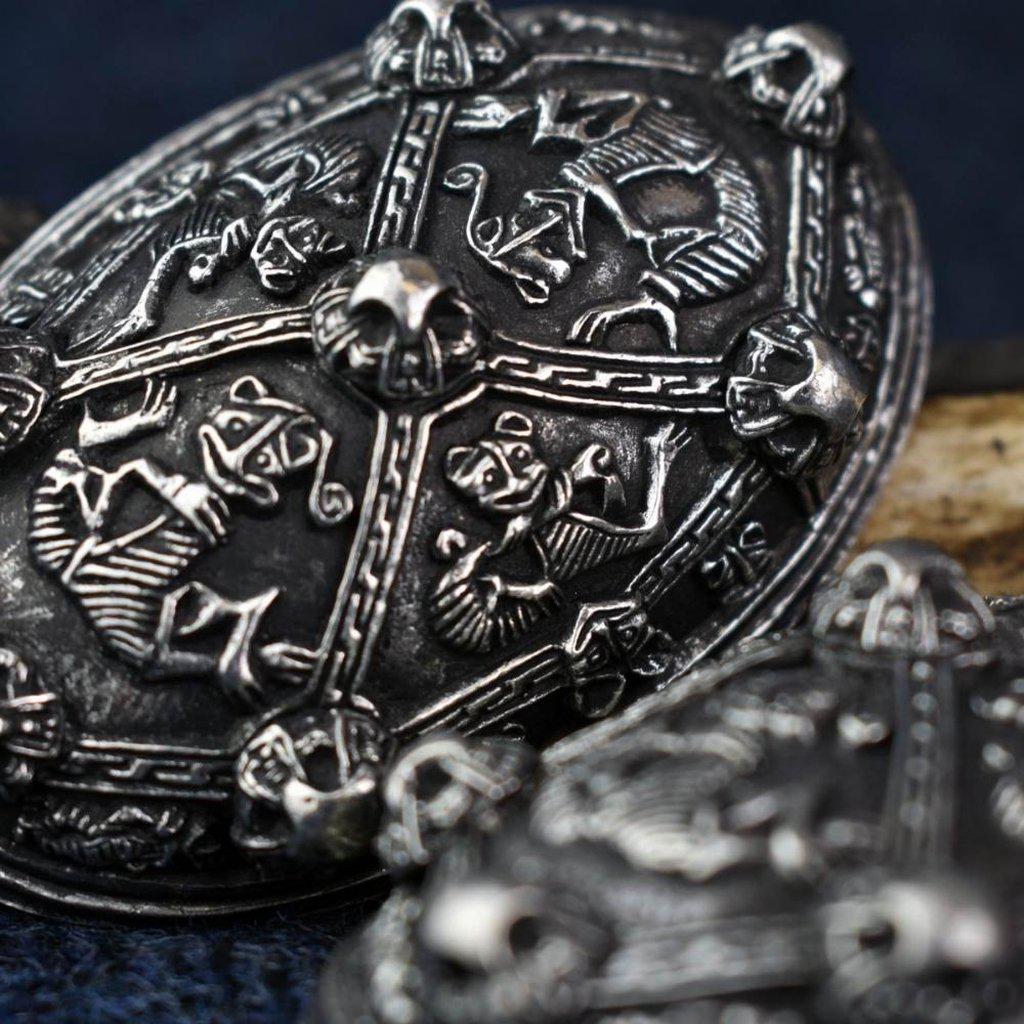 Asgard Pair of Tortoise Brooches-Asgard-Dark Fashion Clothing