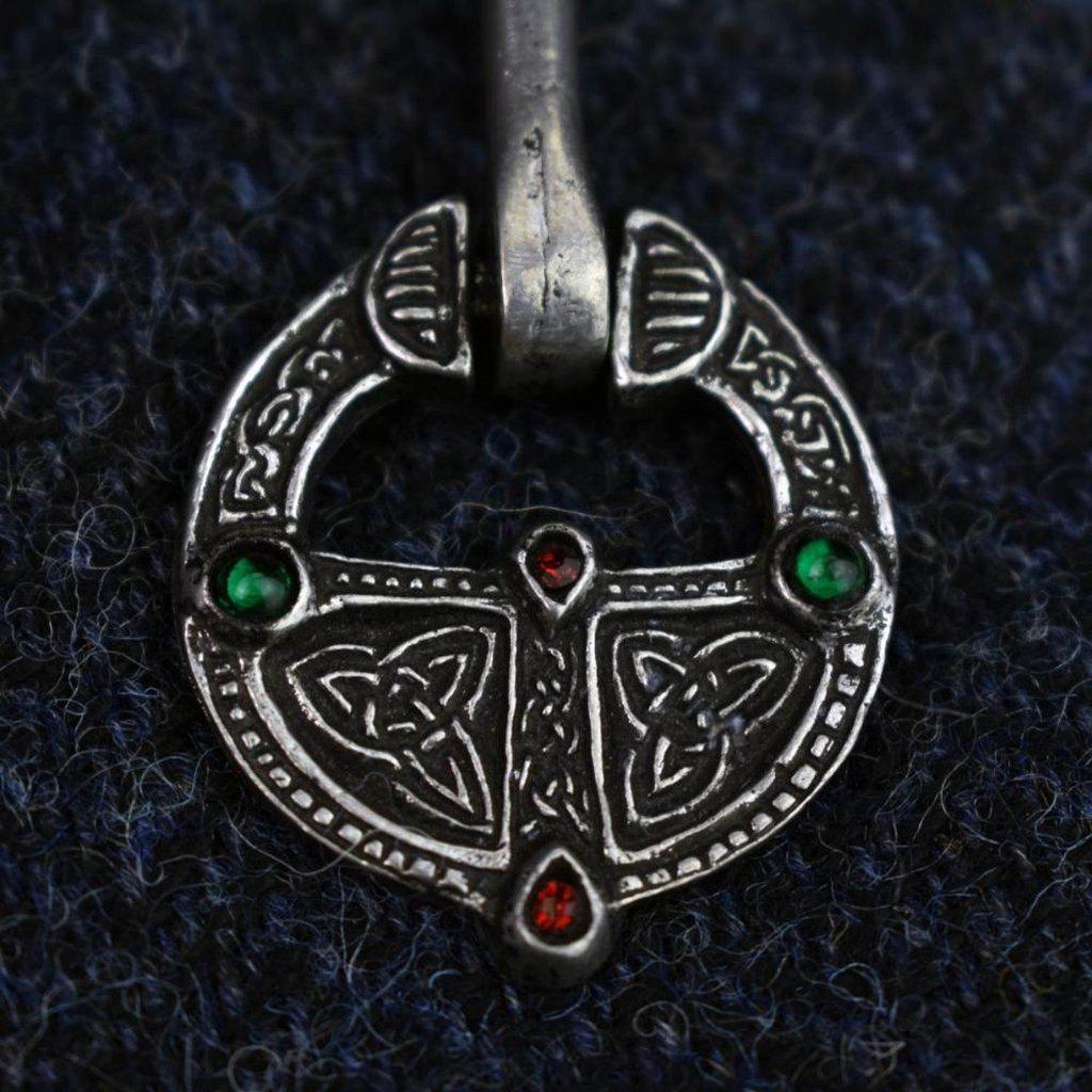 Asgard Pewter Ballinderry Ring Brooch-Asgard-Dark Fashion Clothing
