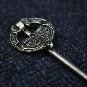 Asgard Pewter Ballinderry Ring Brooch-Asgard-Dark Fashion Clothing