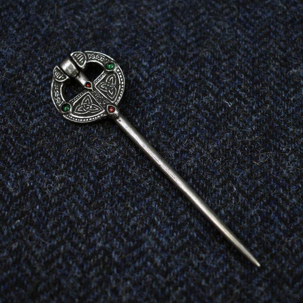 Asgard Pewter Ballinderry Ring Brooch-Asgard-Dark Fashion Clothing