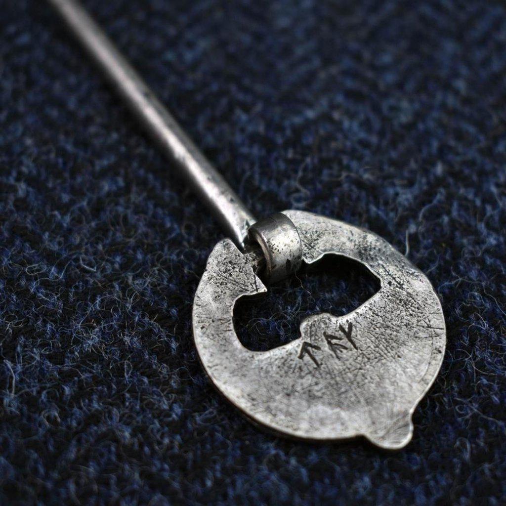 Asgard Pewter Ballinderry Ring Brooch-Asgard-Dark Fashion Clothing