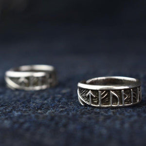 Asgard Rune Ring – Pewter or Sterling Silver-Asgard-Dark Fashion Clothing