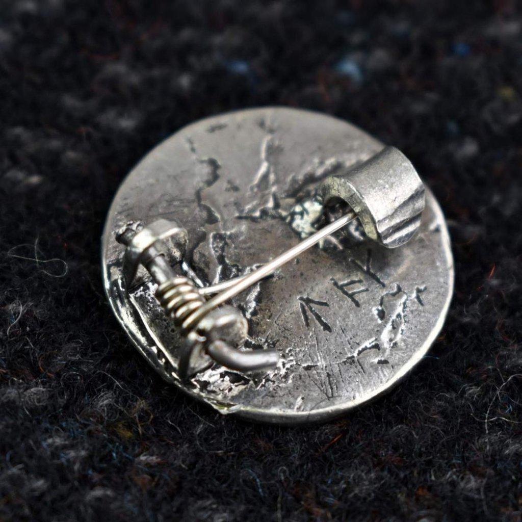 Asgard Short Cross Style Brooch-Asgard-Dark Fashion Clothing