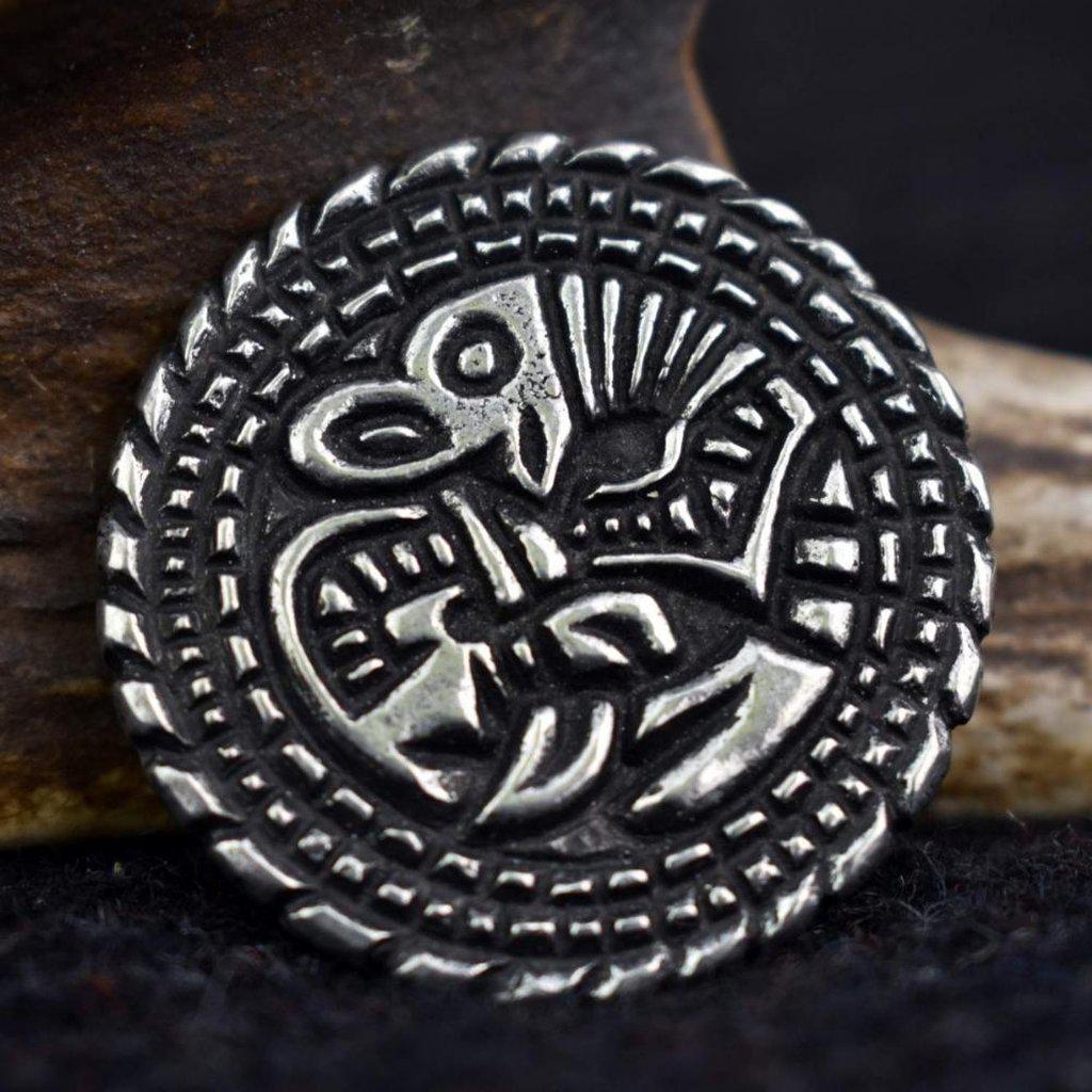 Asgard Small York Disc Brooch-Asgard-Dark Fashion Clothing