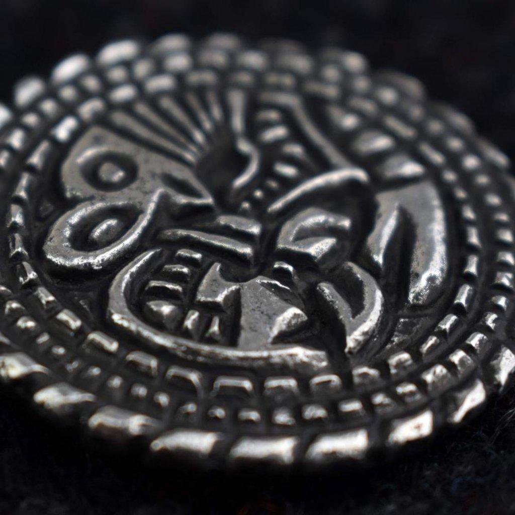 Asgard Small York Disc Brooch-Asgard-Dark Fashion Clothing