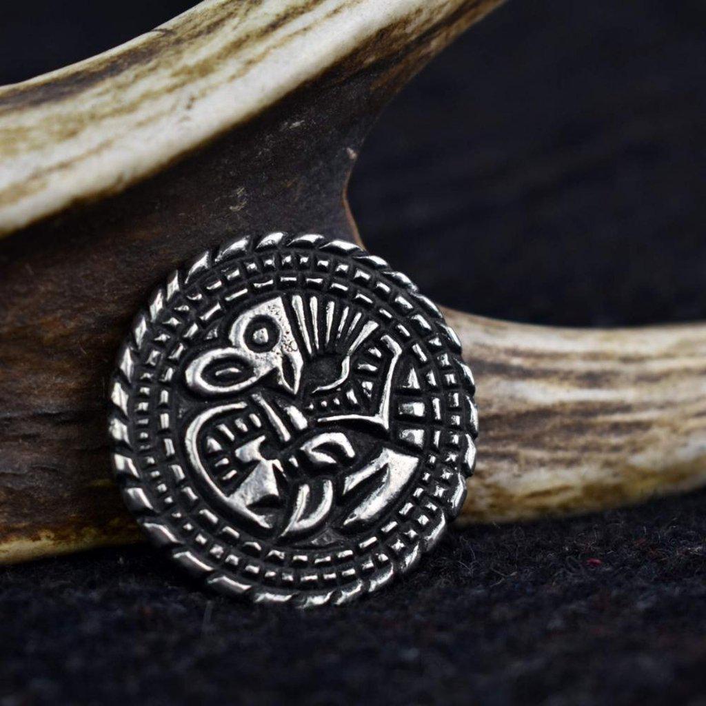 Asgard Small York Disc Brooch-Asgard-Dark Fashion Clothing