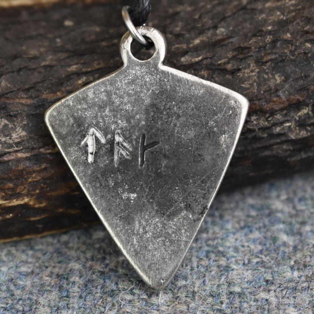 Asgard St Ninian's Knot Pendant – Blue, Green or Red Stone-Asgard-Dark Fashion Clothing