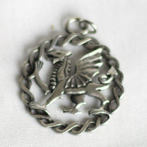 Asgard Welsh Dragon Celtic Pendant-Asgard-Dark Fashion Clothing