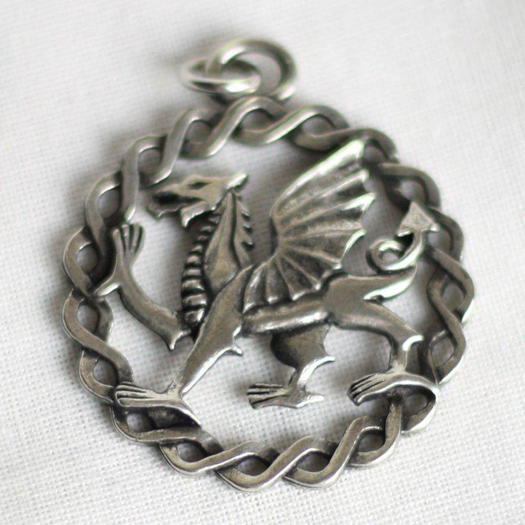 Asgard Welsh Dragon Celtic Pendant-Asgard-Dark Fashion Clothing