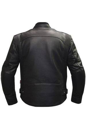 Assen Biker Jacket-Skintan Leather-Dark Fashion Clothing