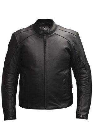 Assen Biker Jacket-Skintan Leather-Dark Fashion Clothing