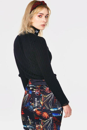 Avoid Turtle Neck Sweater-Jawbreaker-Dark Fashion Clothing