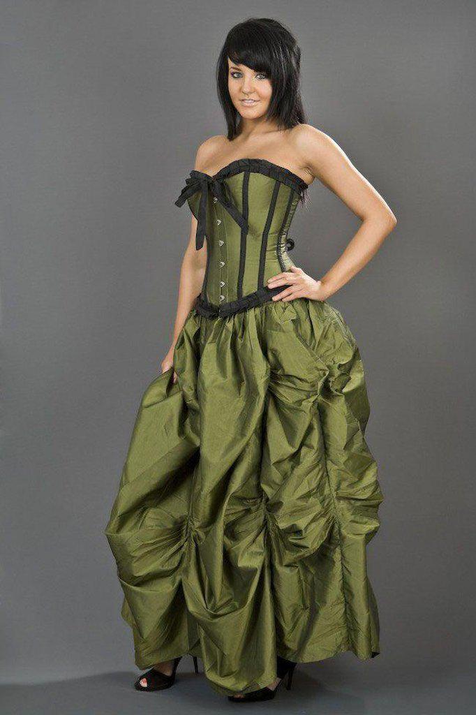Ballgown Victorian Maxi Skirt In Taffeta-Burleska-Dark Fashion Clothing