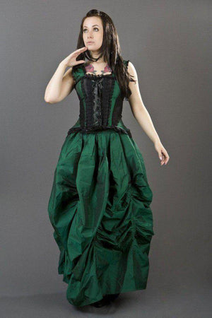 Ballgown Victorian Maxi Skirt In Taffeta-Burleska-Dark Fashion Clothing